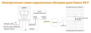 Подогрев руля «Емеля» (накладка на руль)
