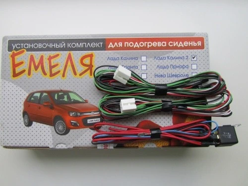 Front seat heater for Lada Kalina